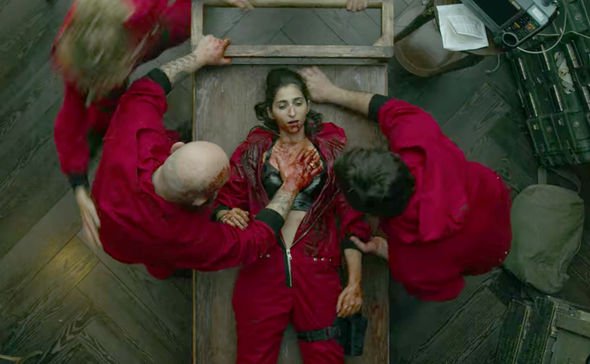 Nairobi-bleeding-Money-Heist-2440614 Money Heist fans ‘thoroughly upset’ as they spot major The Professor mistakes.